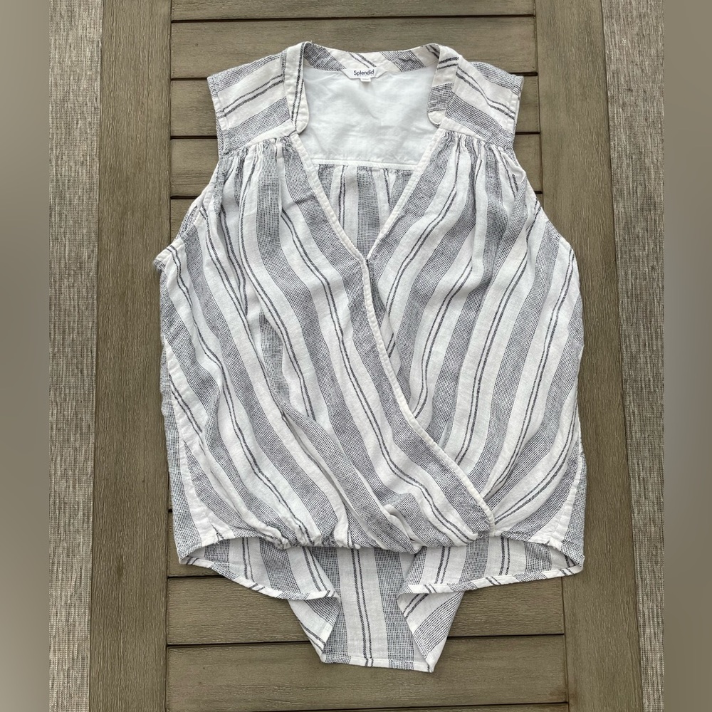Splendid / Soft Linen Sleeveless Blouse